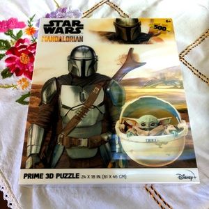 Star Wars The Mandalorian Prime 3D Puzzle 500 Pieces. Sealed/ New in Box